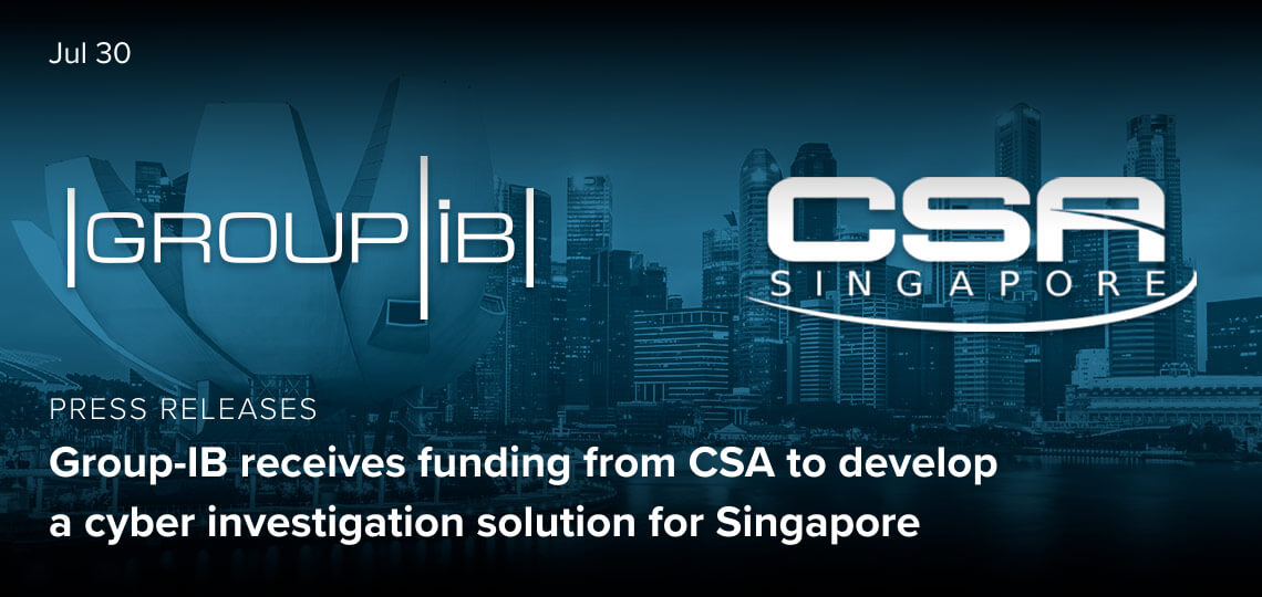 Group-IB receives funding from CSA to develop a cyber investigation solution for Singapore