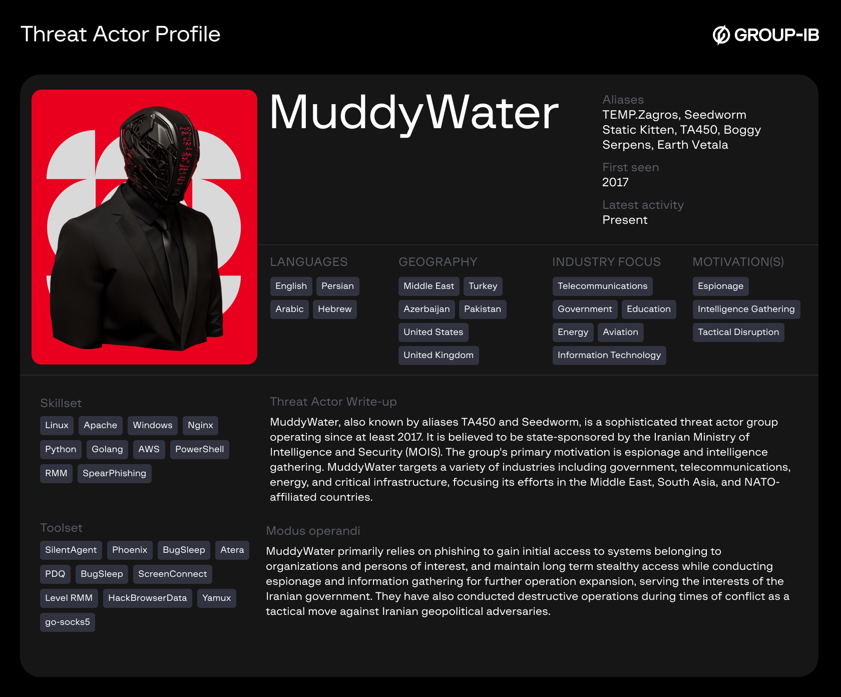 Threat actor profile