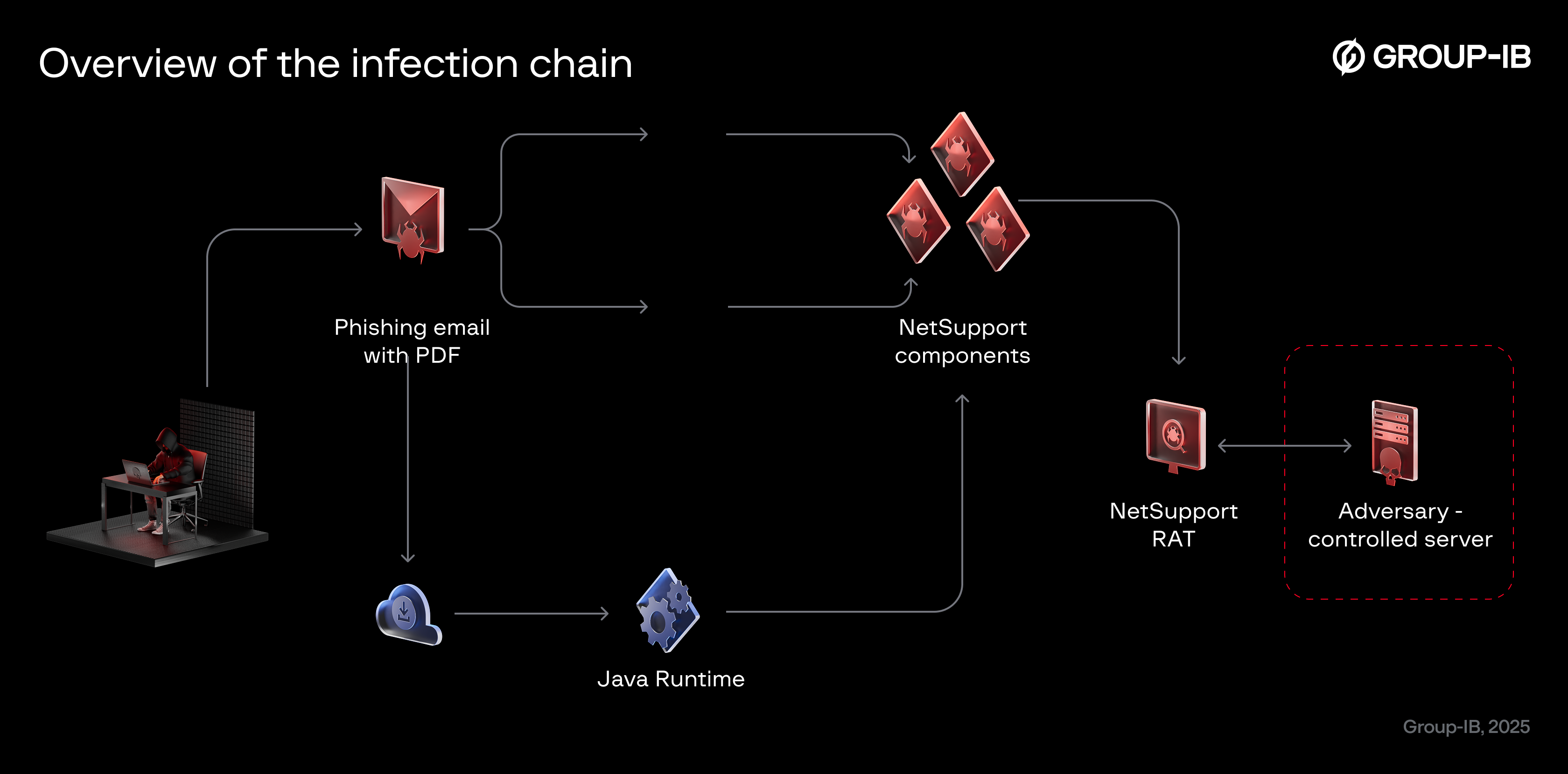 Overview of the infection chain