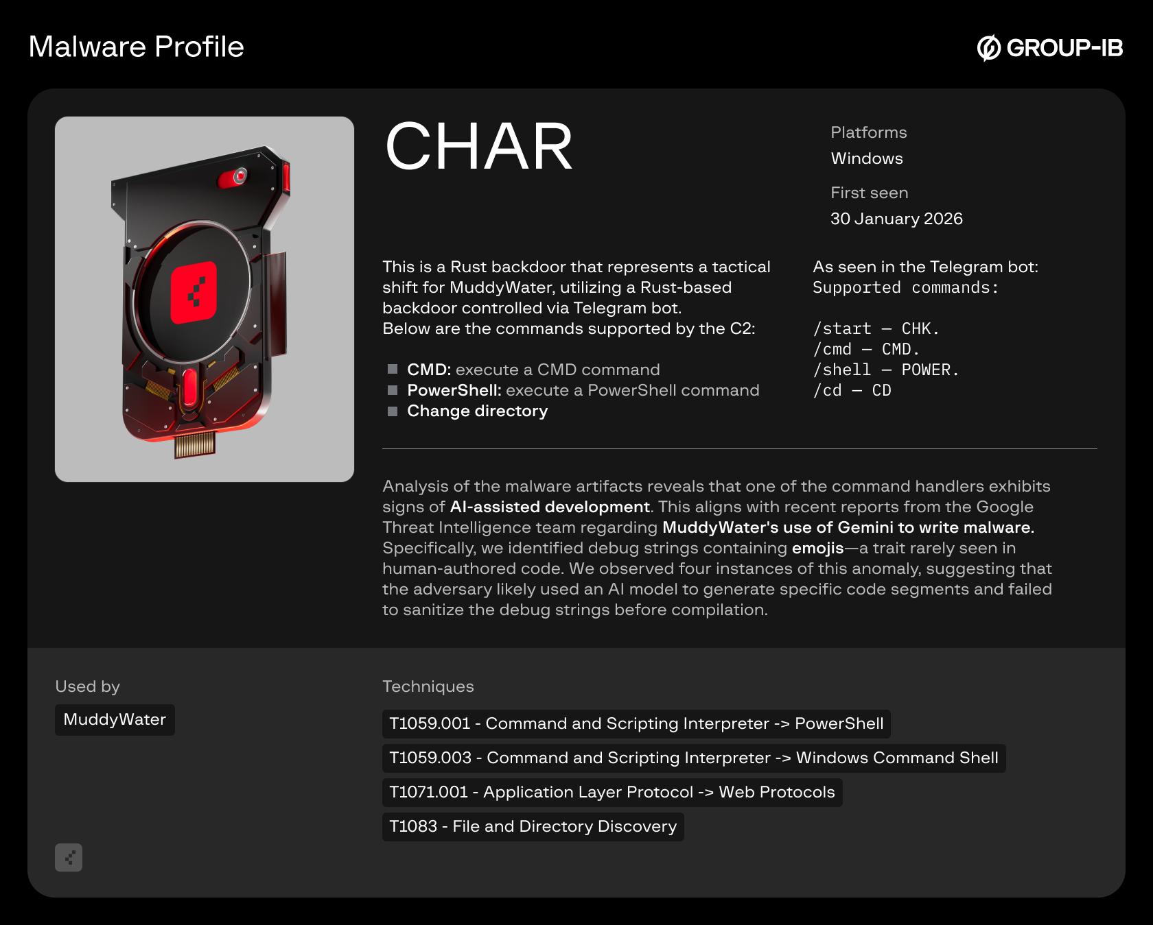 Malware Profile - CHAR