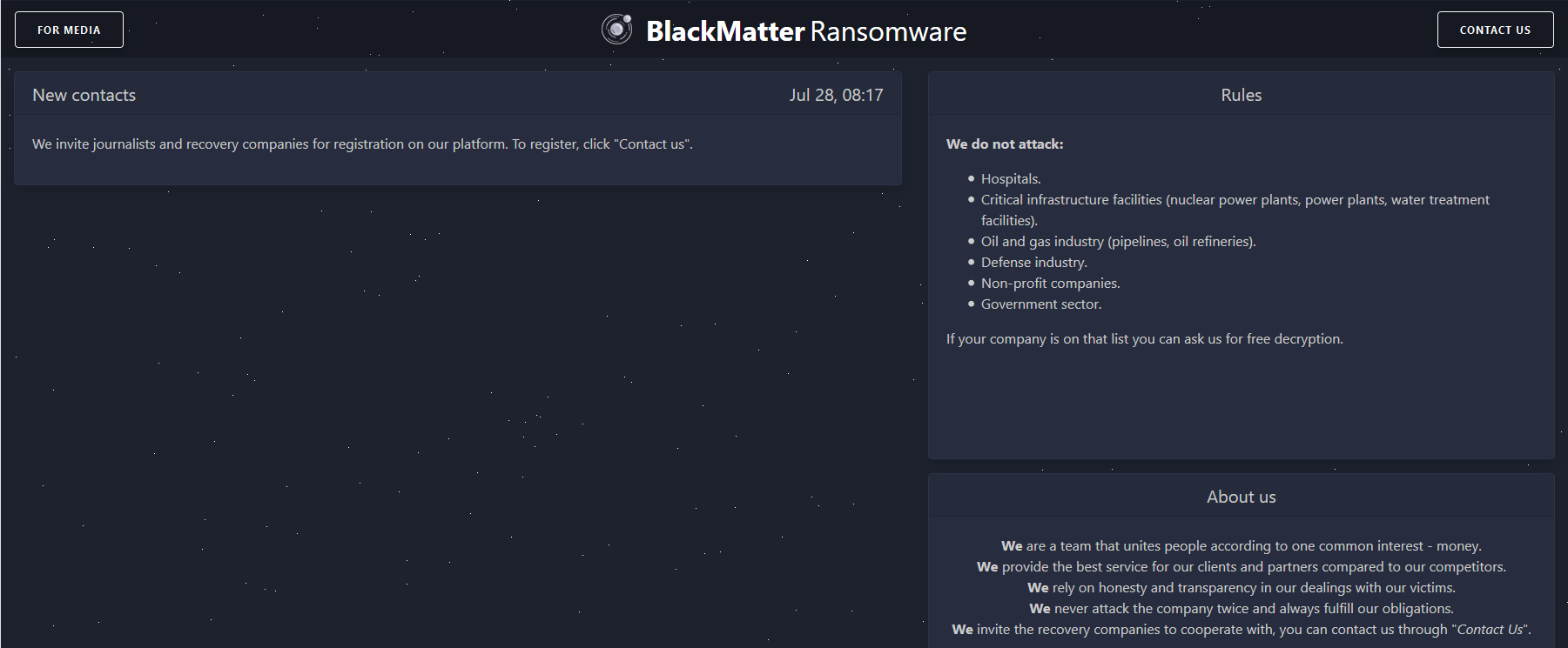 blackmatter profile