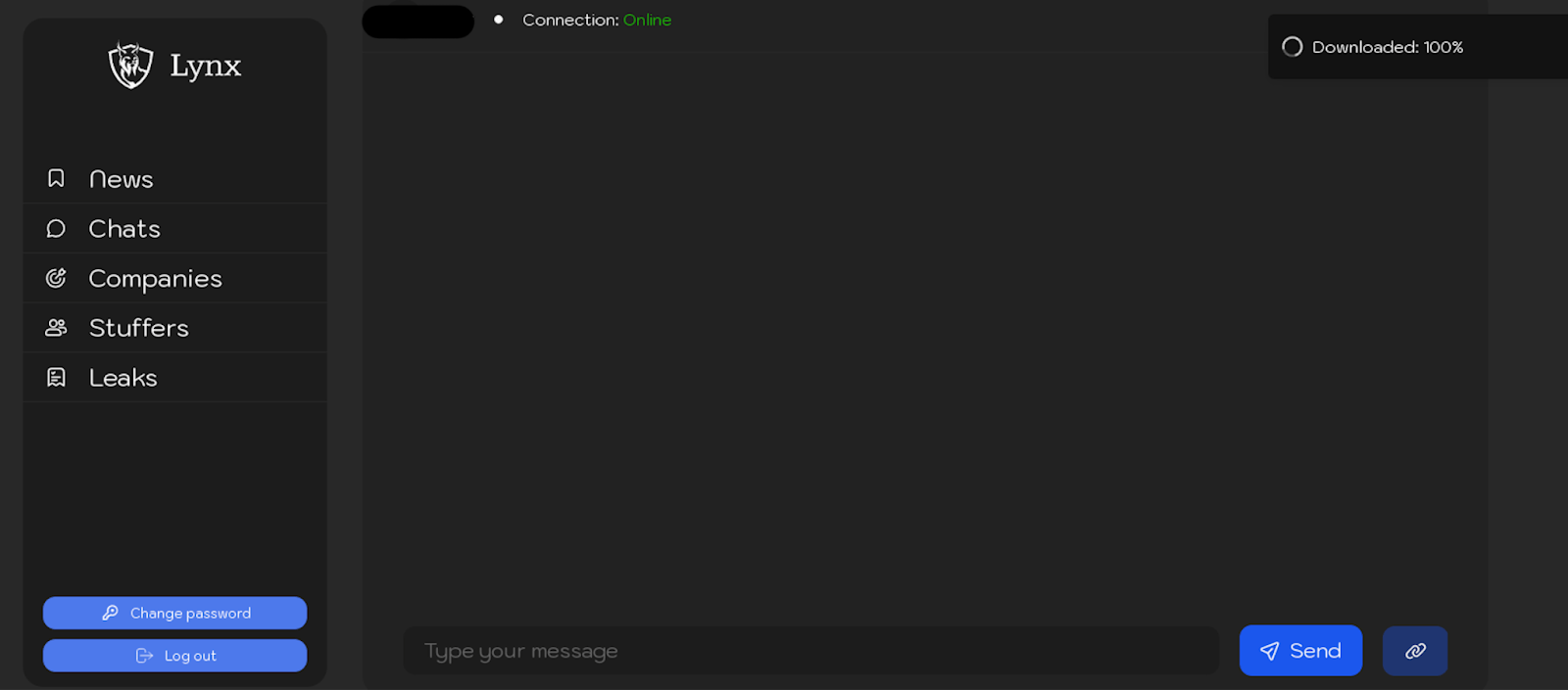 Figure 10. Screenshot of the chat with the victim in the