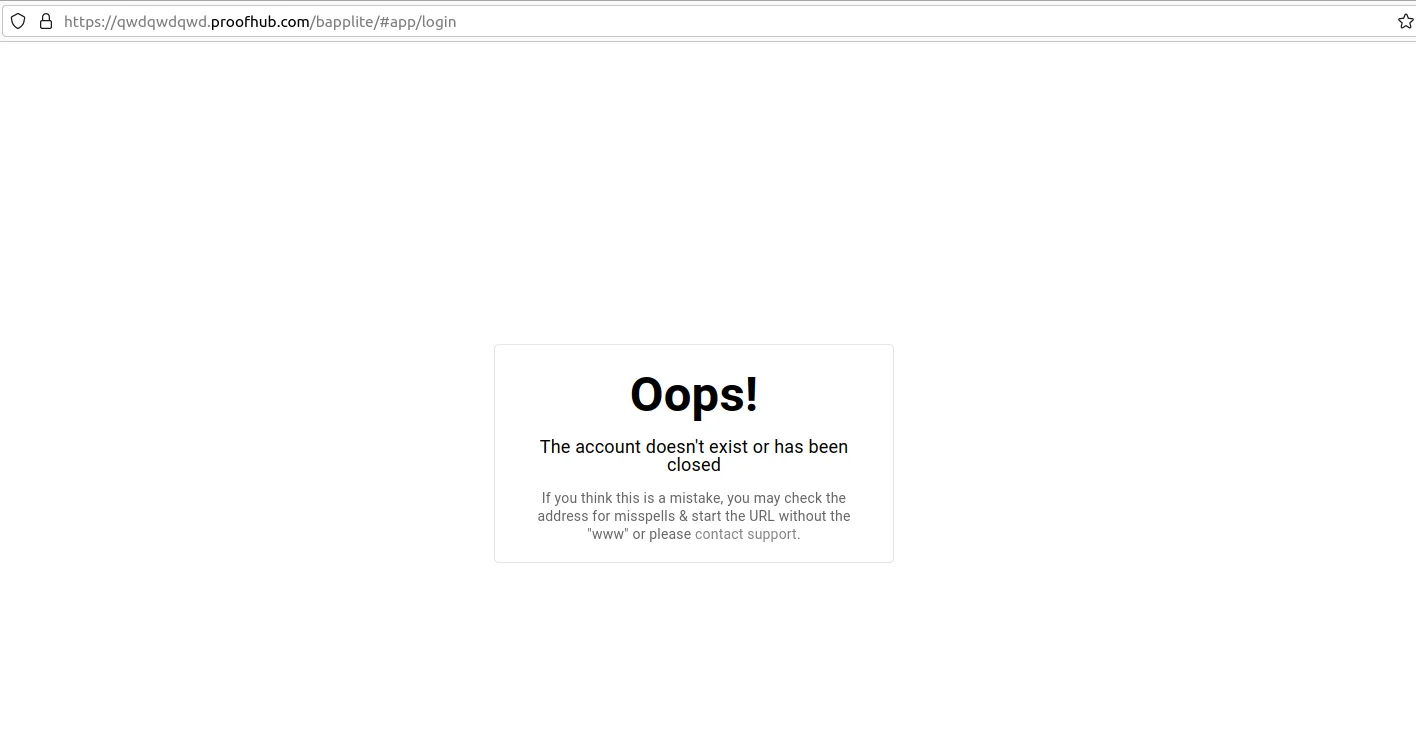 12-min the error message in proofhub screenshot