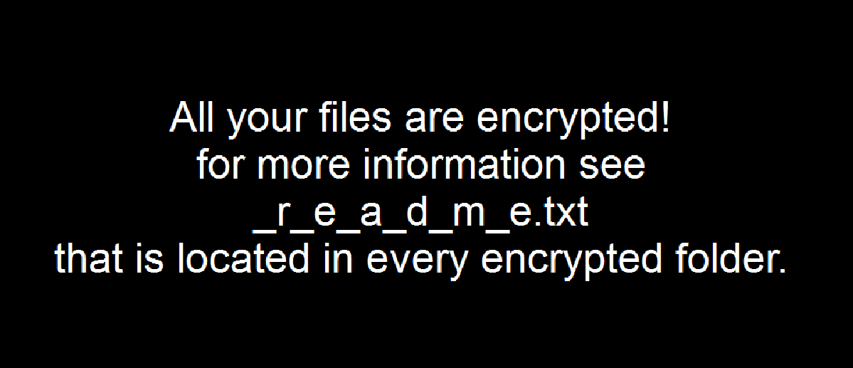 A BMP image as a desktop background Bablock Ransomware