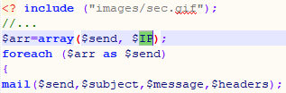 way to hide the email of the phishing kit developer