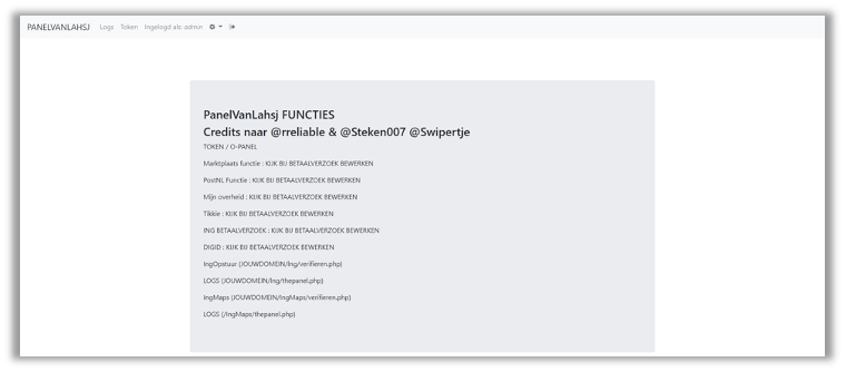 Welcome screen of U-Admin fork