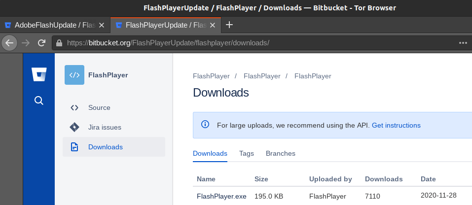 screenshot showing the two fontpack repositories