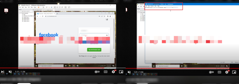 Screenshot of a YouTube video advertising VietCredCare