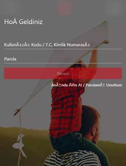 screen of a fake web page