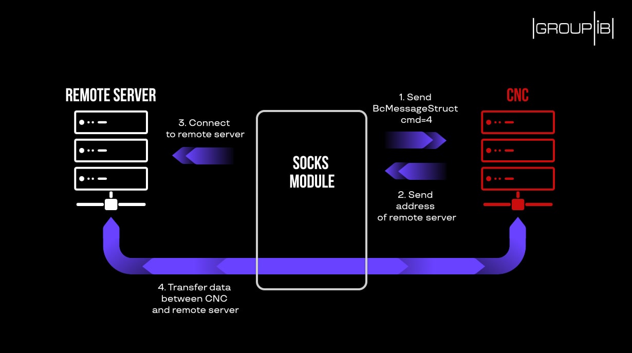 IceId SOCKS module launch process