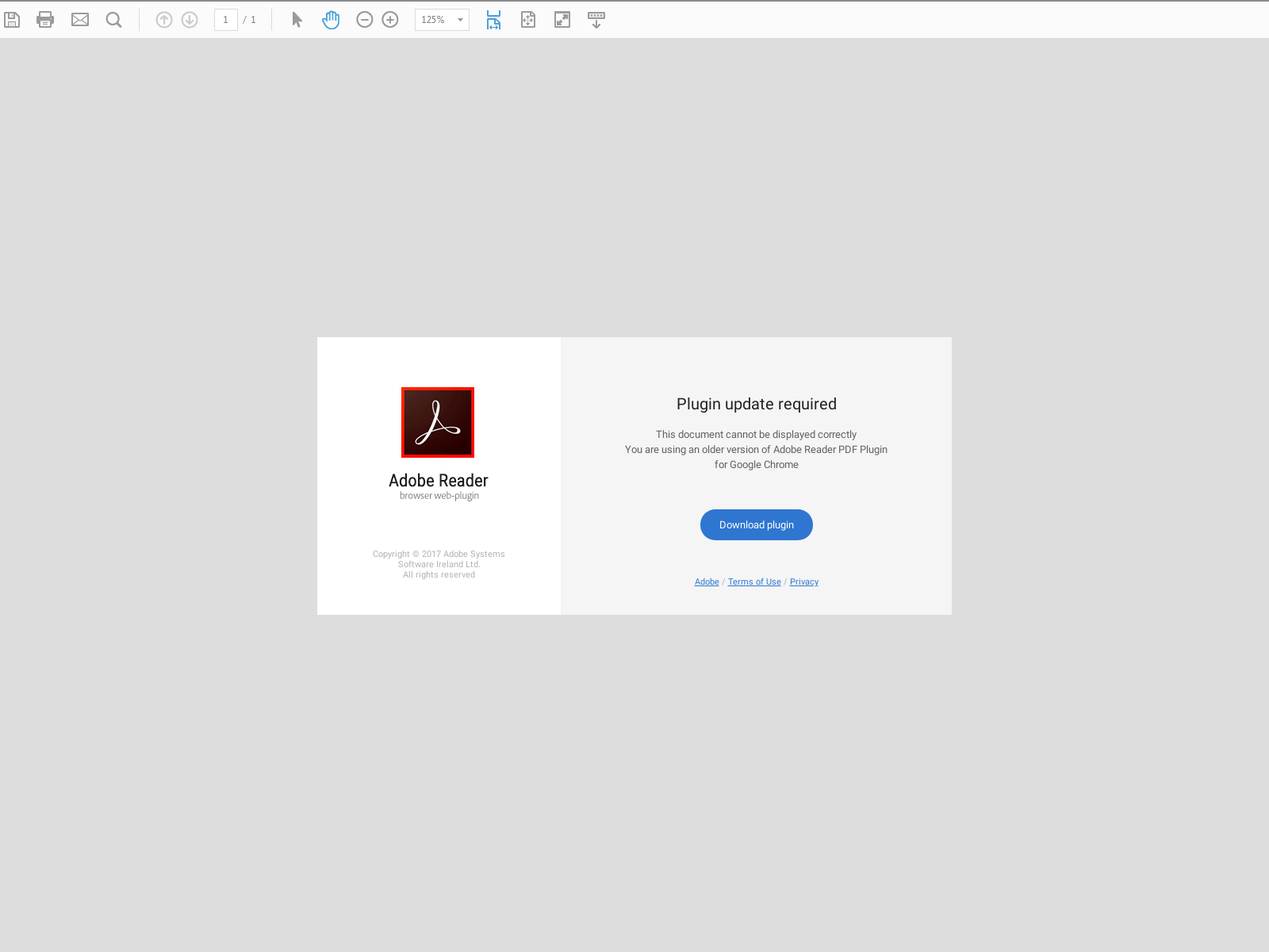 malicious request in Adobe Reader FakeSecurity