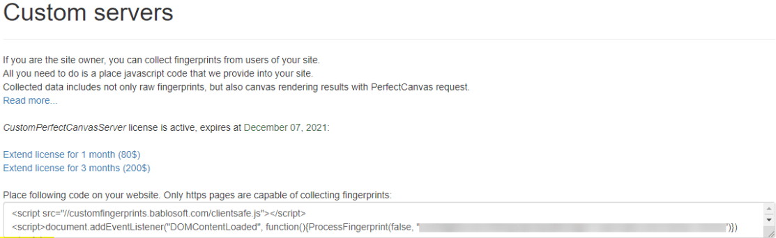 Figure 3. An excerpt of CustomServers documentation.