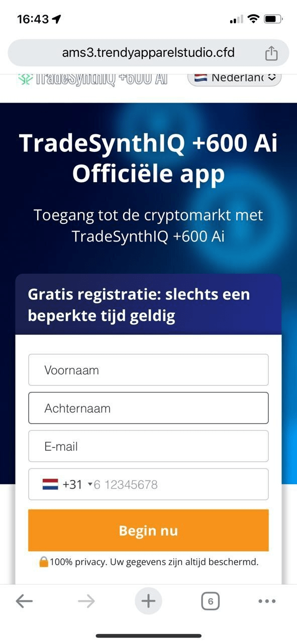 Figure 3, Screenshots of a scam AI trading platform