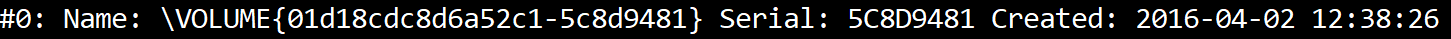 Prefetch file's volume