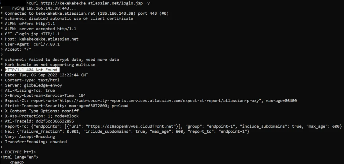 4-min tag value when the organization does not exist in Atlassian