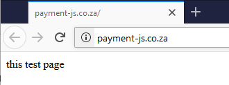 Examples of similar parked pages on JS-sniffer FakeSecurity's gate and domains in co.za zone