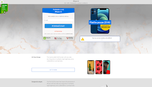 5-min different templates for the phishing sites screenshot