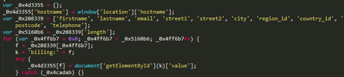 Sample of the ReactGet JS-sniffer family