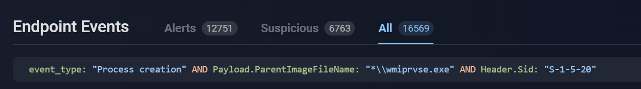 Example of a limiting criteria usage