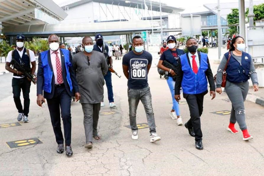 Figure 7. An arrest photo related to Operation Falcon I, courtesy of INTERPOL