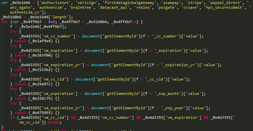 Sample of the ReactGet JS-sniffer family