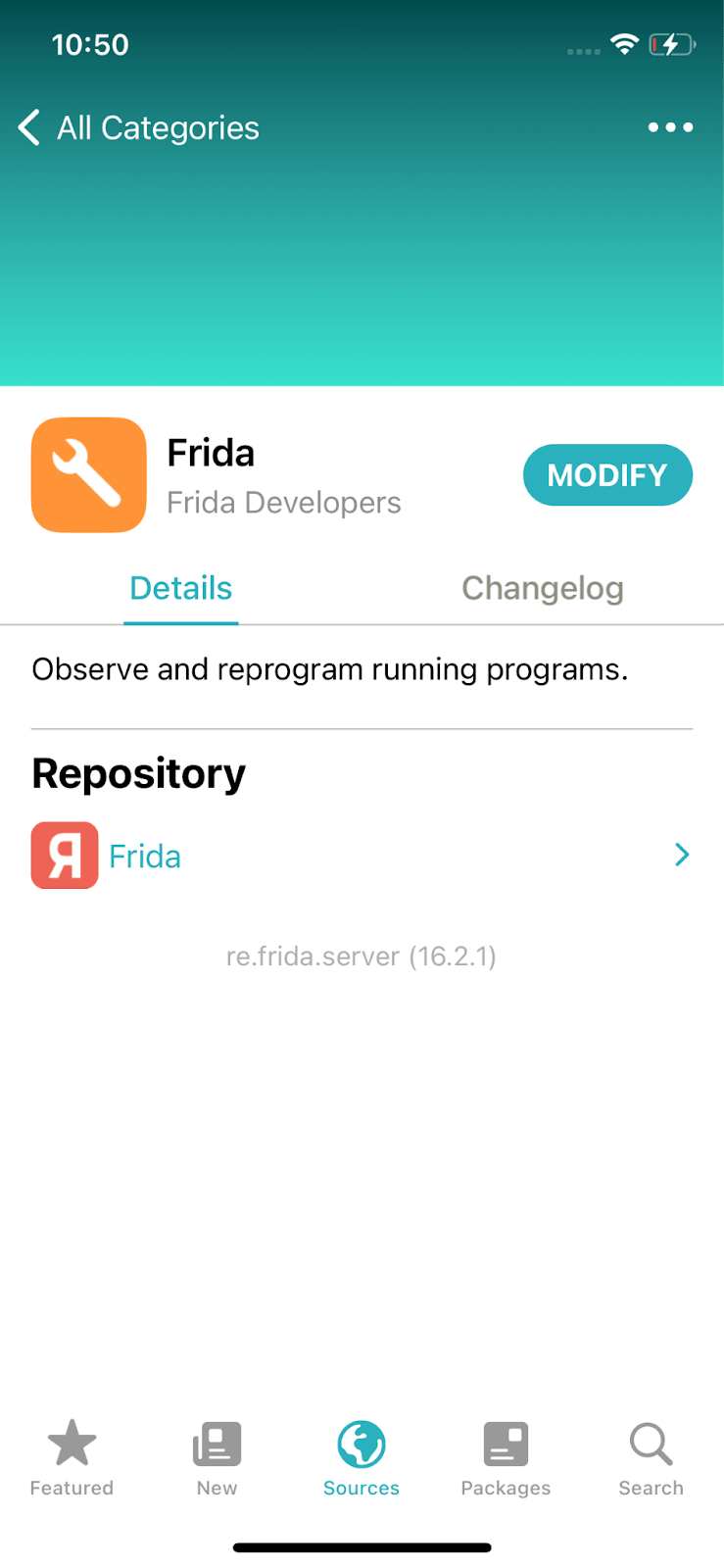 Repository list