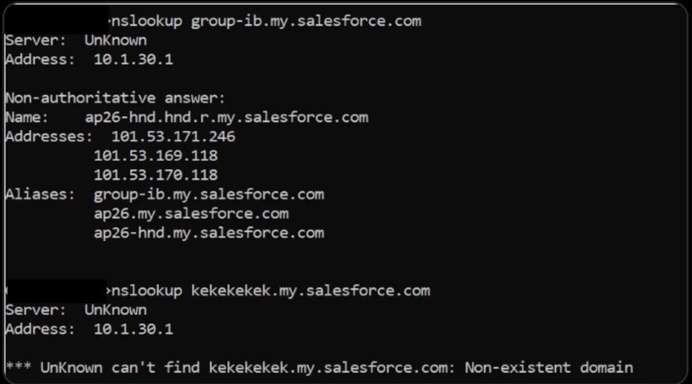 Tag value when organization is non-existent on Salesforce