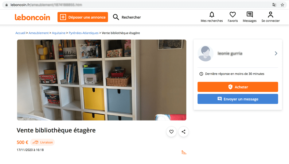 8-min screenshot of classiscam page