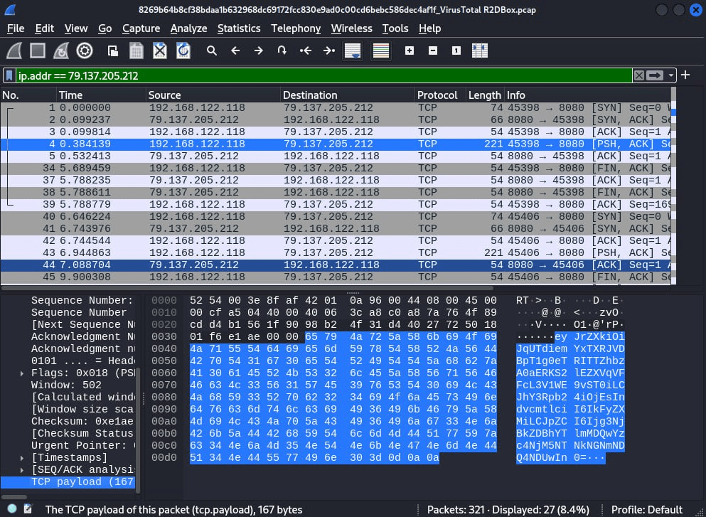 Base-64 encoded string sent to server