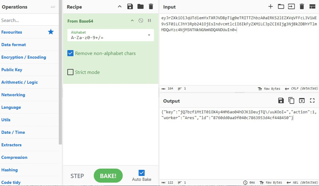 Decoded payload