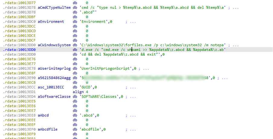 the extension of the dark pink opening file