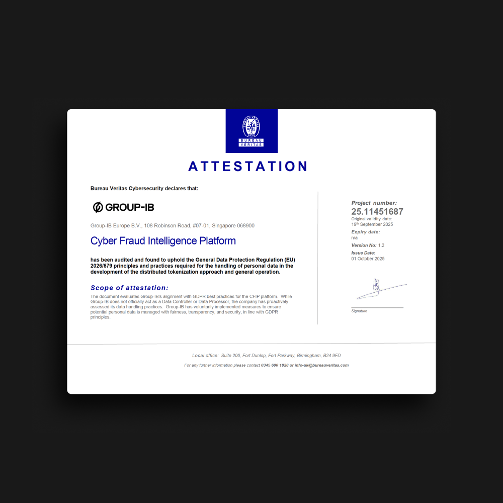 Bureau Veritas Cybersecurity Attestation