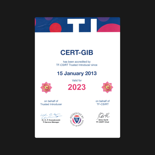 Trusted Introducer Certificate