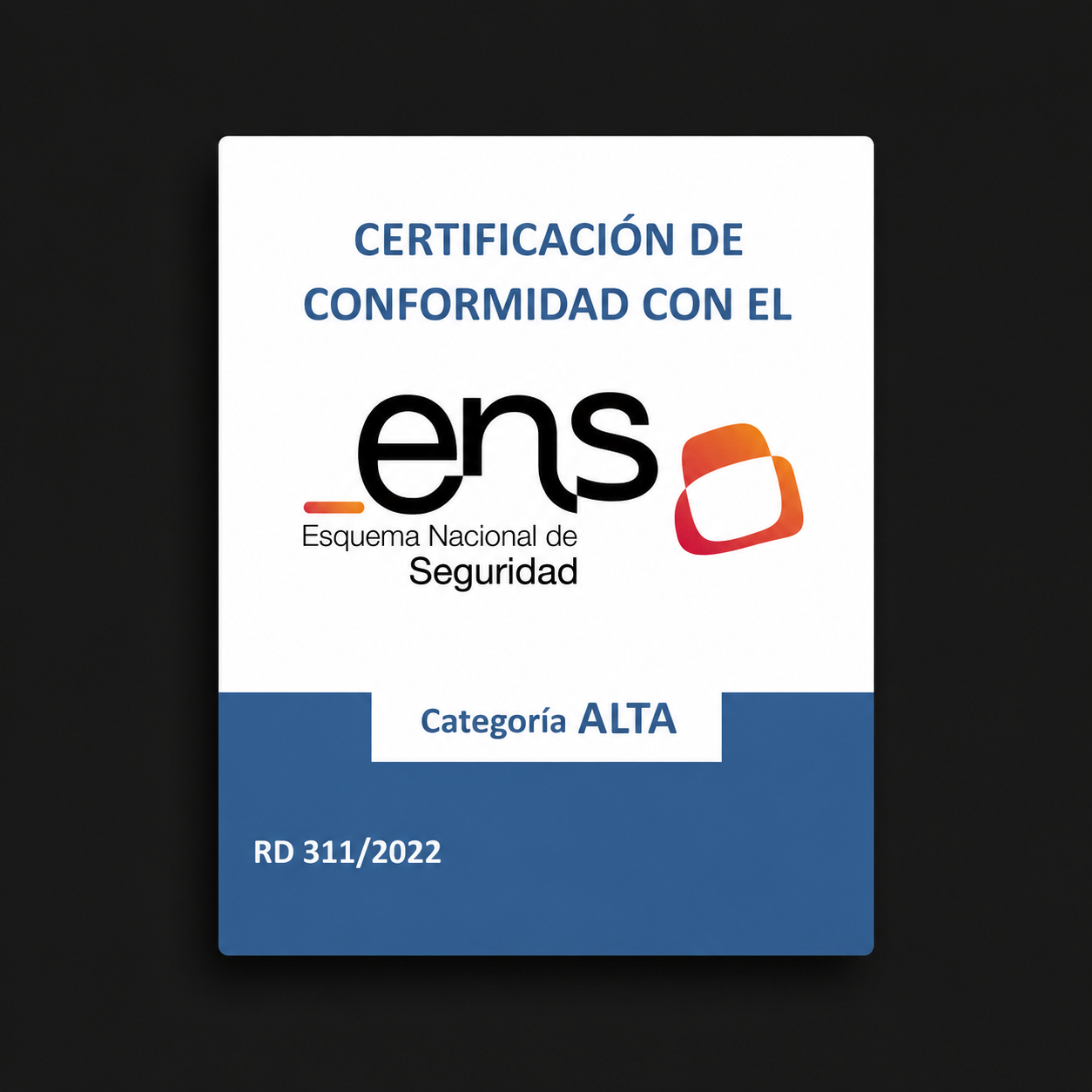 Applus+ National Security Framework (ENS) - High
