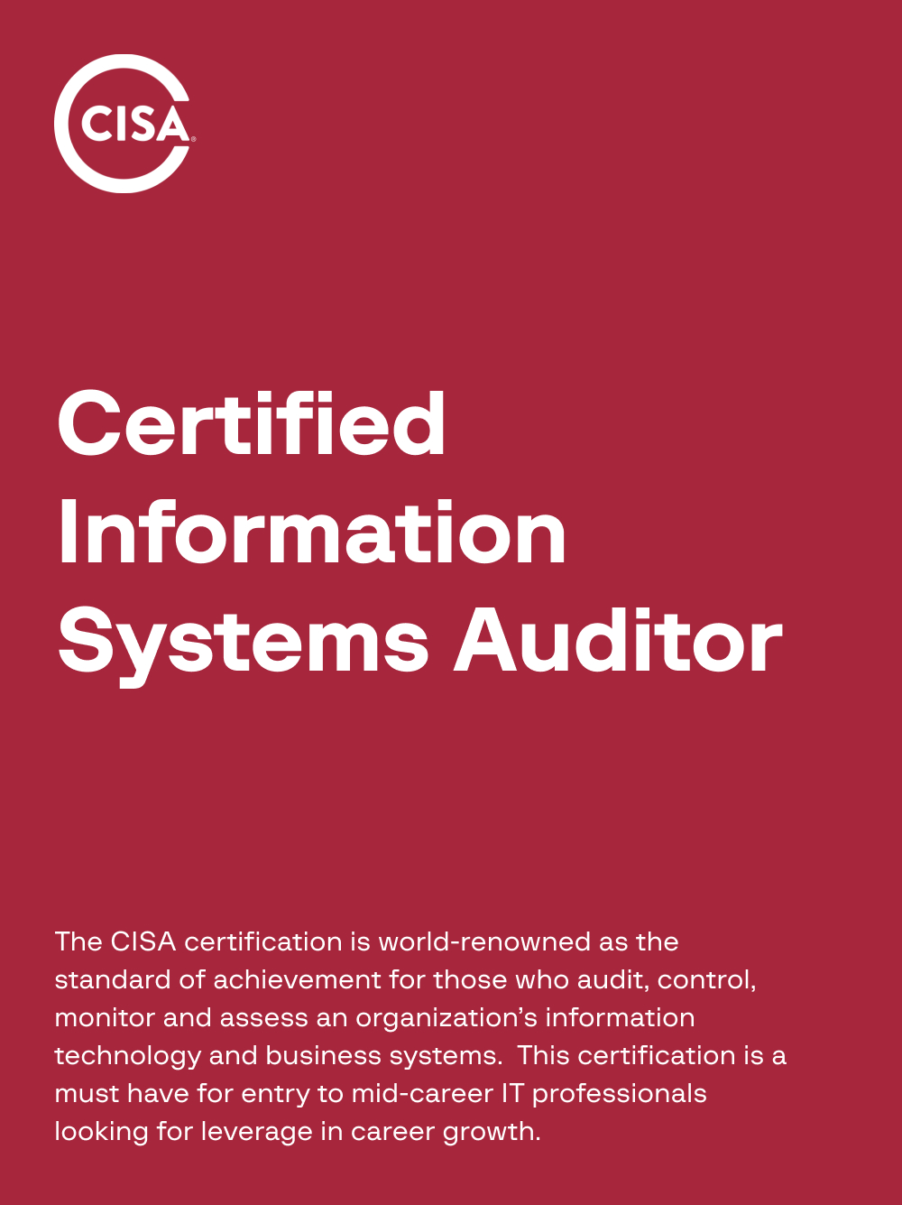 ISACA certificate