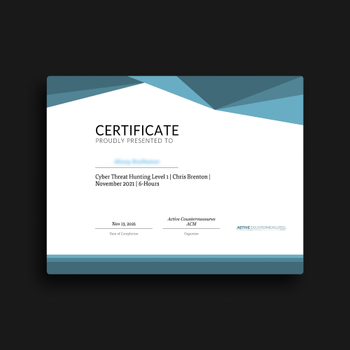 Active Countermeasures ACM Certificate