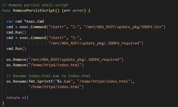 DeadBolt's self-delete function