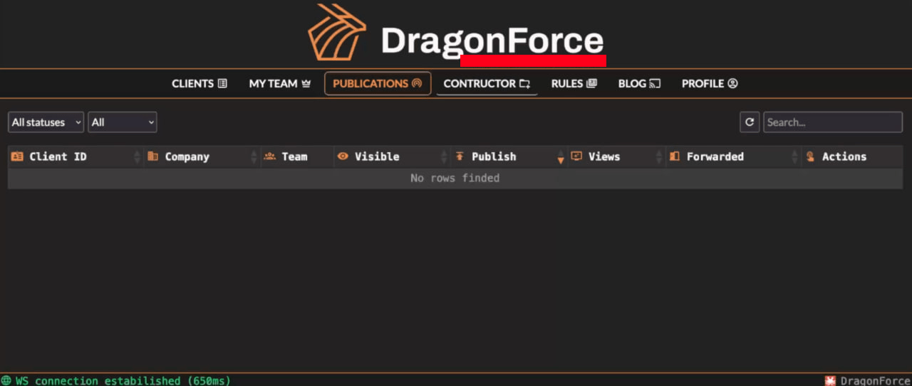 A screenshot of the “Publications” section