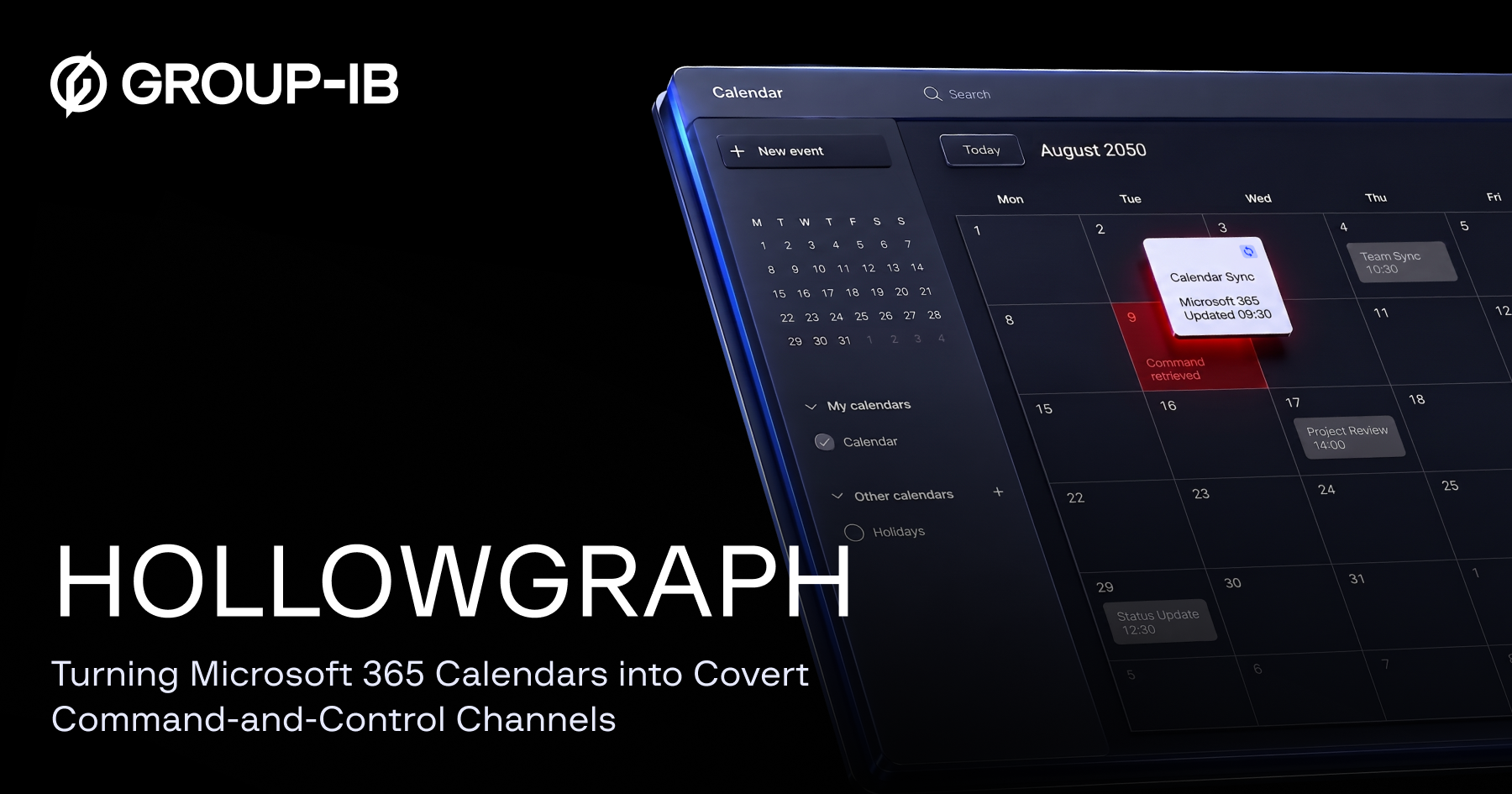 HOLLOWGRAPH Malware Exploits Microsoft 365 Calendars for Espionage
