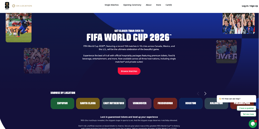Figure 1: Example of a fraudulent domain fifa-tickets[.]vip/tickets_shop, tracked under the GHOST STADIUM phishing campaign.