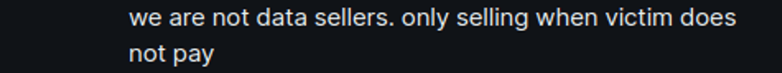 Figure 15. A screenshot of a message from GHOSTR, when approached by Group-IB’s analysts posing as a potential buyer.