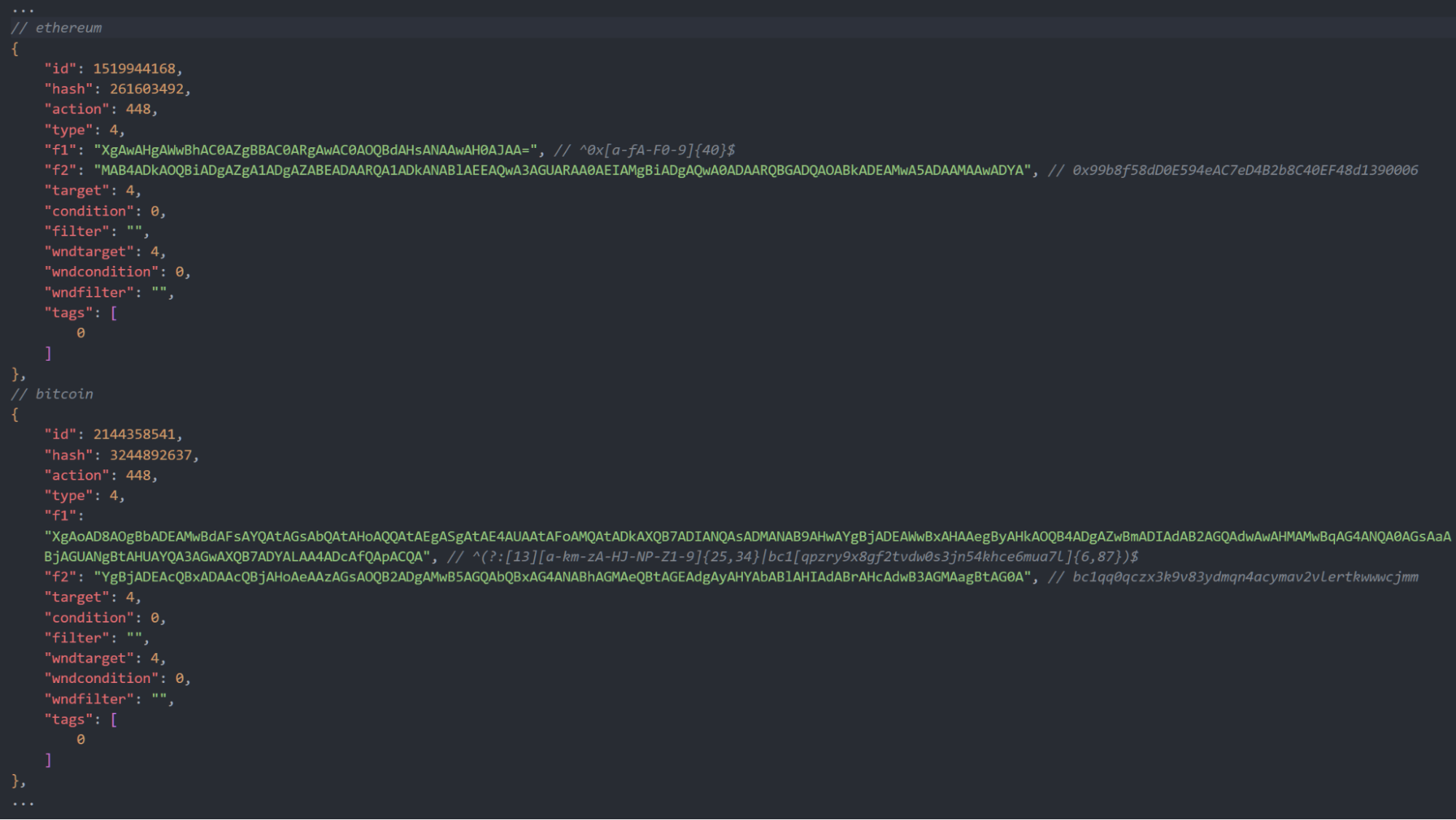 Figure 16: Crypto-clipping configuration to swap address.